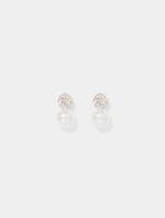 Sydney Pearl and Crystal Earrings