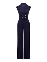 Jacey Sleeveless Tux Jumpsuit