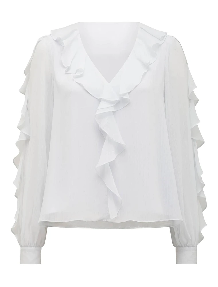 Novi Ruffle Front Blouse