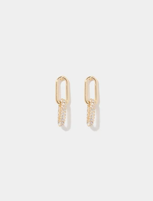 Malani Metal & Stone Link Earring