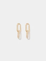 Malani Metal & Stone Link Earring