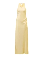 Audrey Satin Backless Maxi