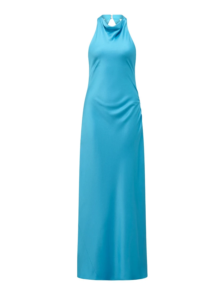 Audrey Satin Backless Maxi