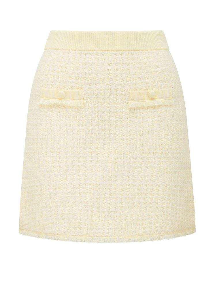 Aria Bouclé Knit Skirt