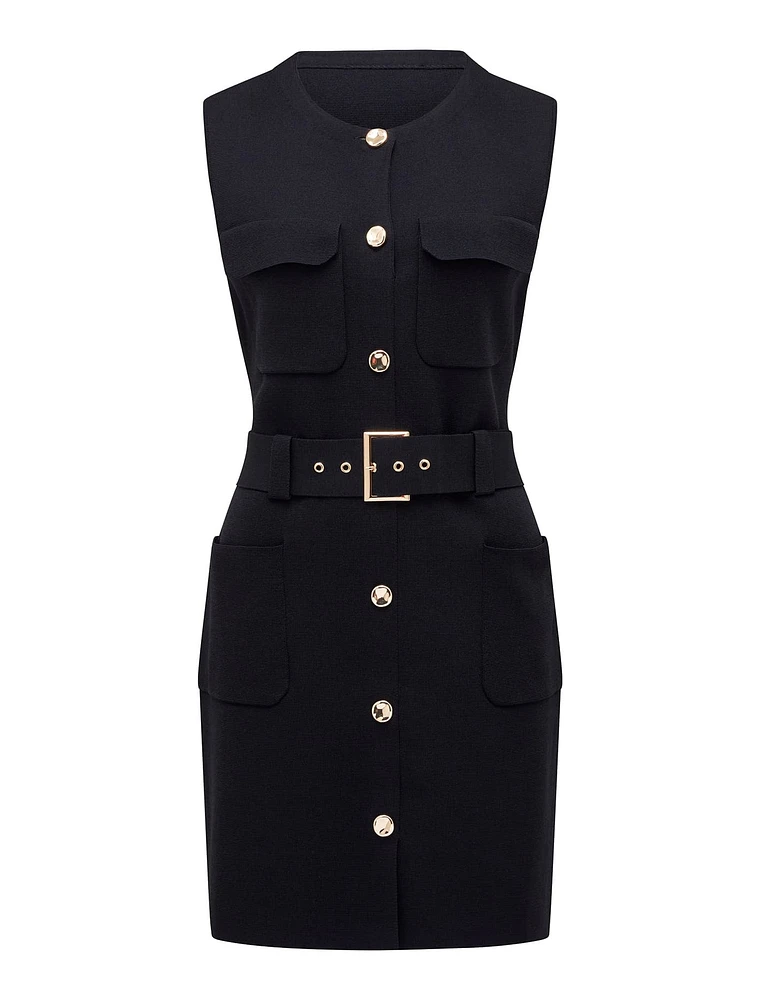 Parker Luxe Utility Mini Dress