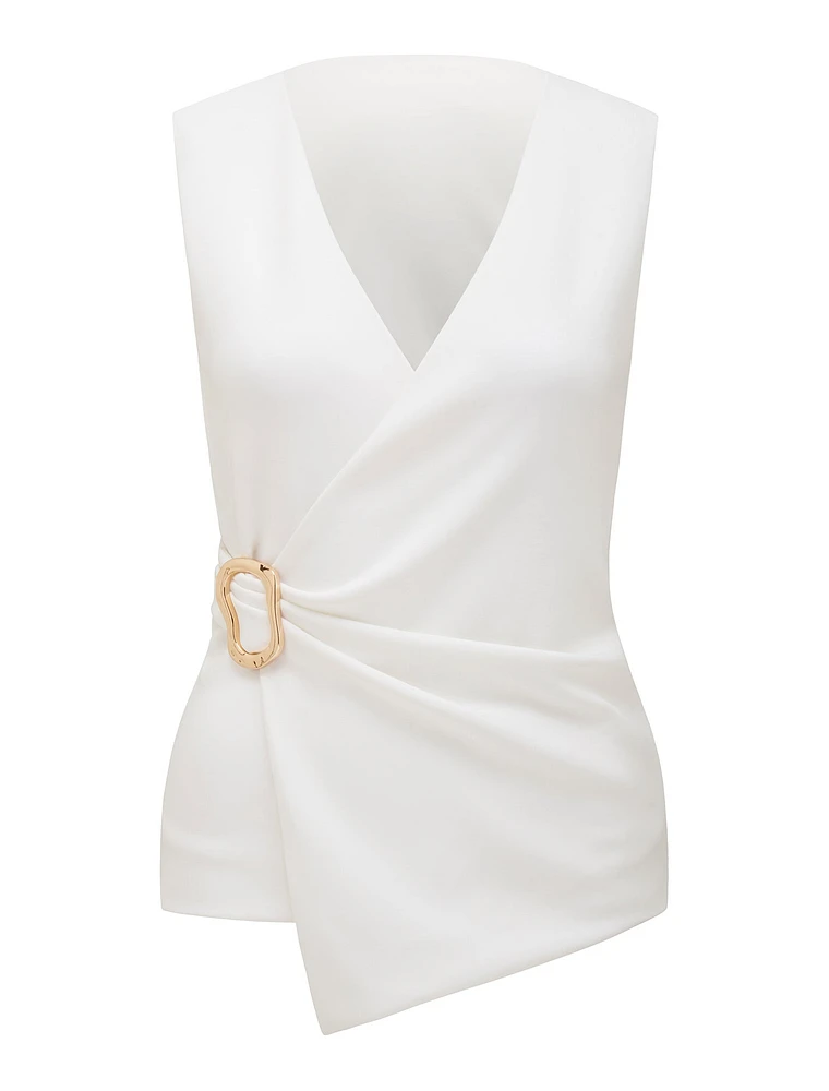 Jacqueline Crepe Wrap Top