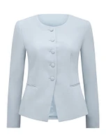 Grace Petite High Neck Blazer