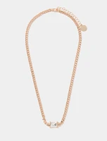 Billie Baguette Stone Necklace