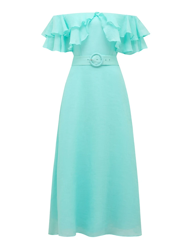 Jemima Ruffle Midi Dress