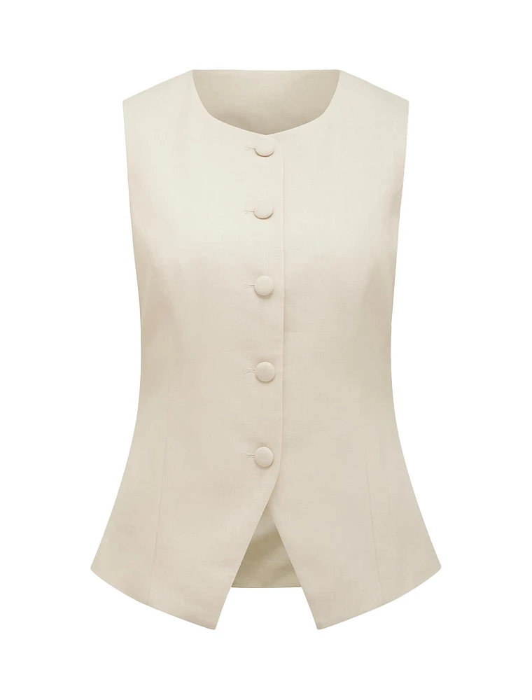 Valeria Petite High Neck Waistcoat