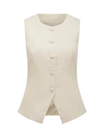 Valeria Petite High Neck Waistcoat