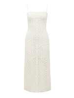 Arianna Crochet Midi Dress