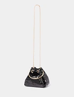 Signature Stella Sequin Ring Handle Bag