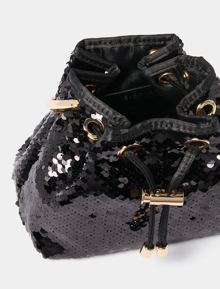 Signature Stella Sequin Ring Handle Bag