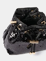 Signature Stella Sequin Ring Handle Bag
