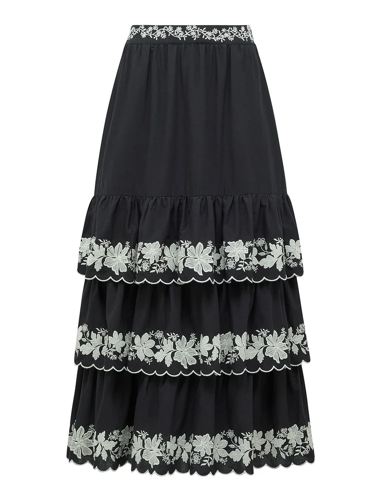 Blaire Embroidery Maxi Skirt