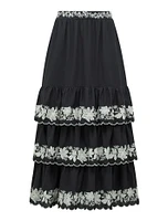 Blaire Embroidery Maxi Skirt
