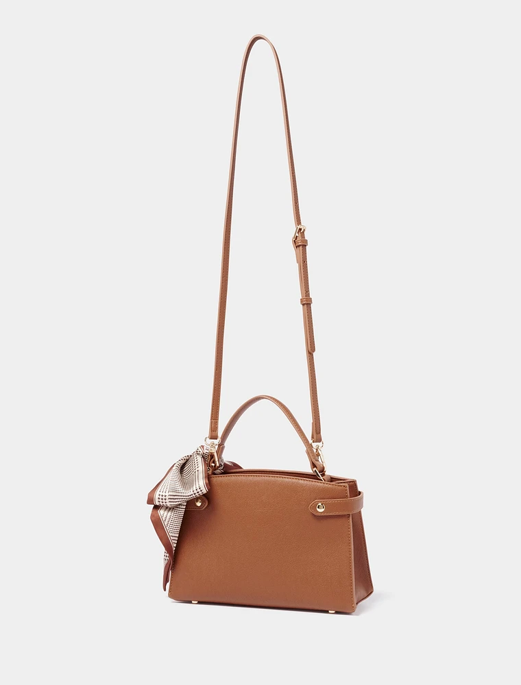 Mara Scarf Top Handle Bag