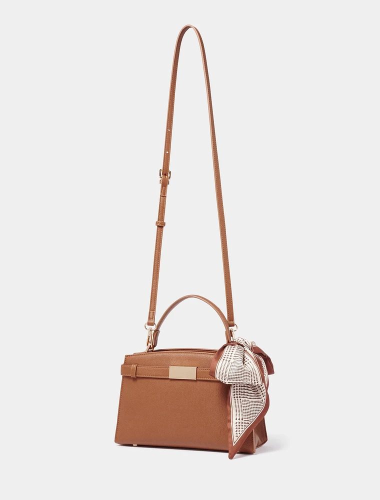 Mara Scarf Top Handle Bag