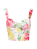 Talia Twist Front Bustier Top