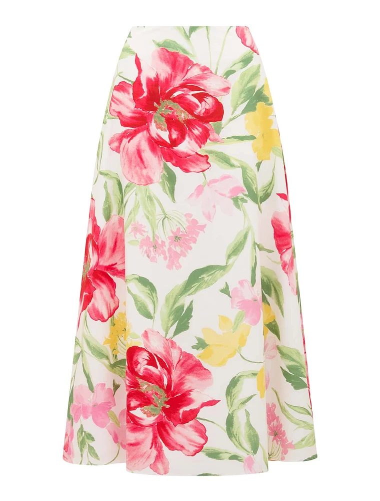 Talia Printed Midi Skirt