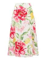 Talia Printed Midi Skirt