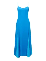 Dahlia Contrast Godet Maxi Dress