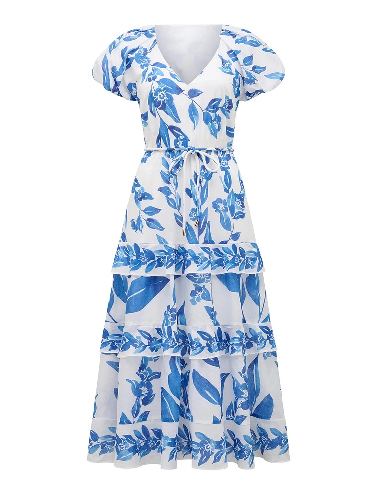 Iris Tiered Midi Dress
