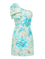 Darcy One-Shoulder Bow Mini Dress