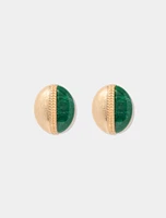 Signature Ember Enamel Stud Earrings