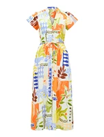 Posie Puff Sleeve Midi Dress