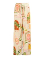 Ola Linen Wide Leg Pant