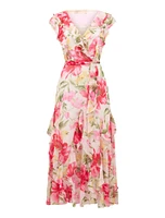 Naya Ruffle Midi Dress