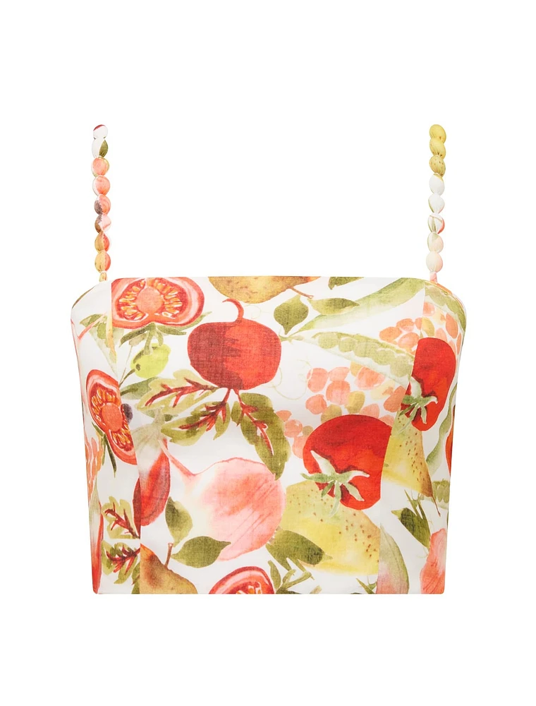 Flore Petite Printed Top