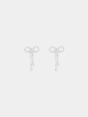Cindy Crystal Bow Earring