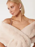 Laura Faux Fur Wrap