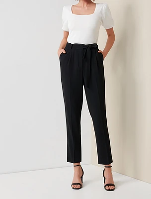 Carmen Tie-Waist Tapered Pants