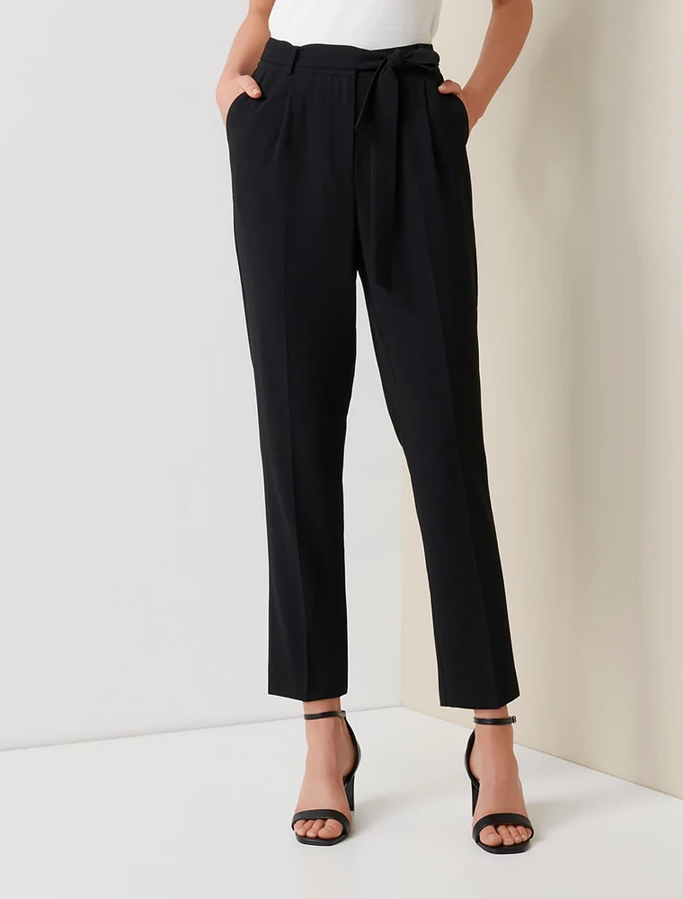 Carmen Tie-Waist Tapered Pants
