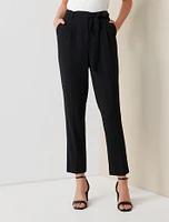 Carmen Tie-Waist Tapered Pants