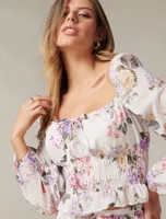 Marina Shirred Josephine Blouse