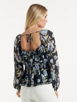 Macy Shirred-Waist Blouse