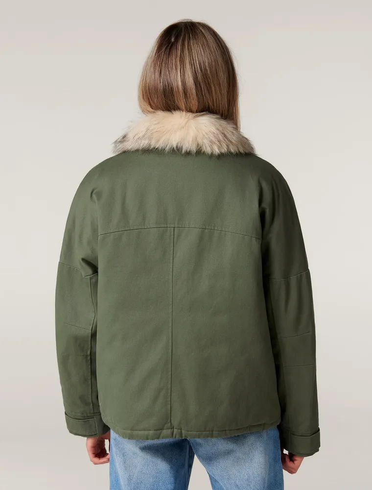 Elle short parka