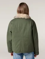 Elle short parka