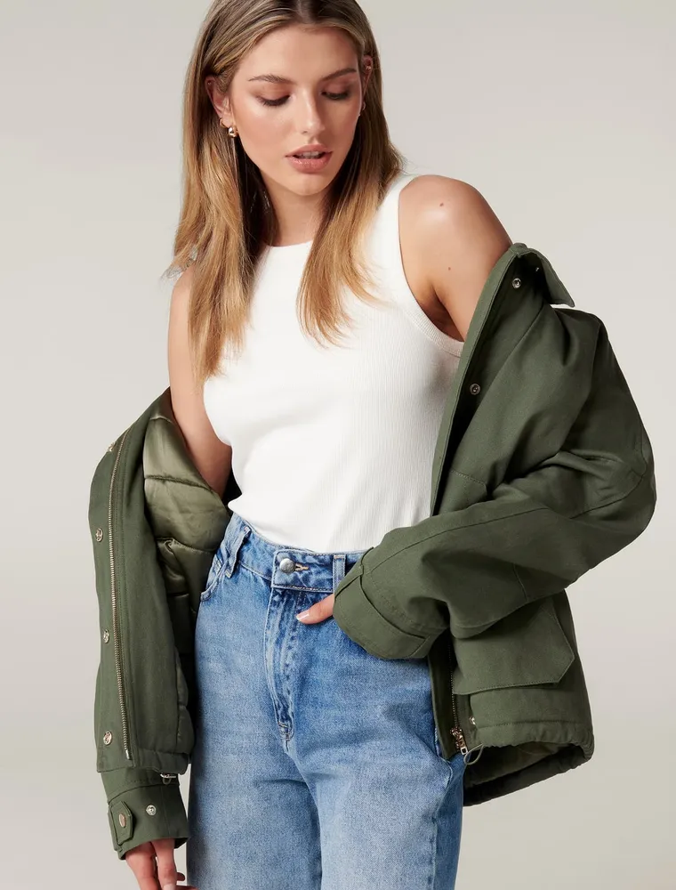 Elle short parka