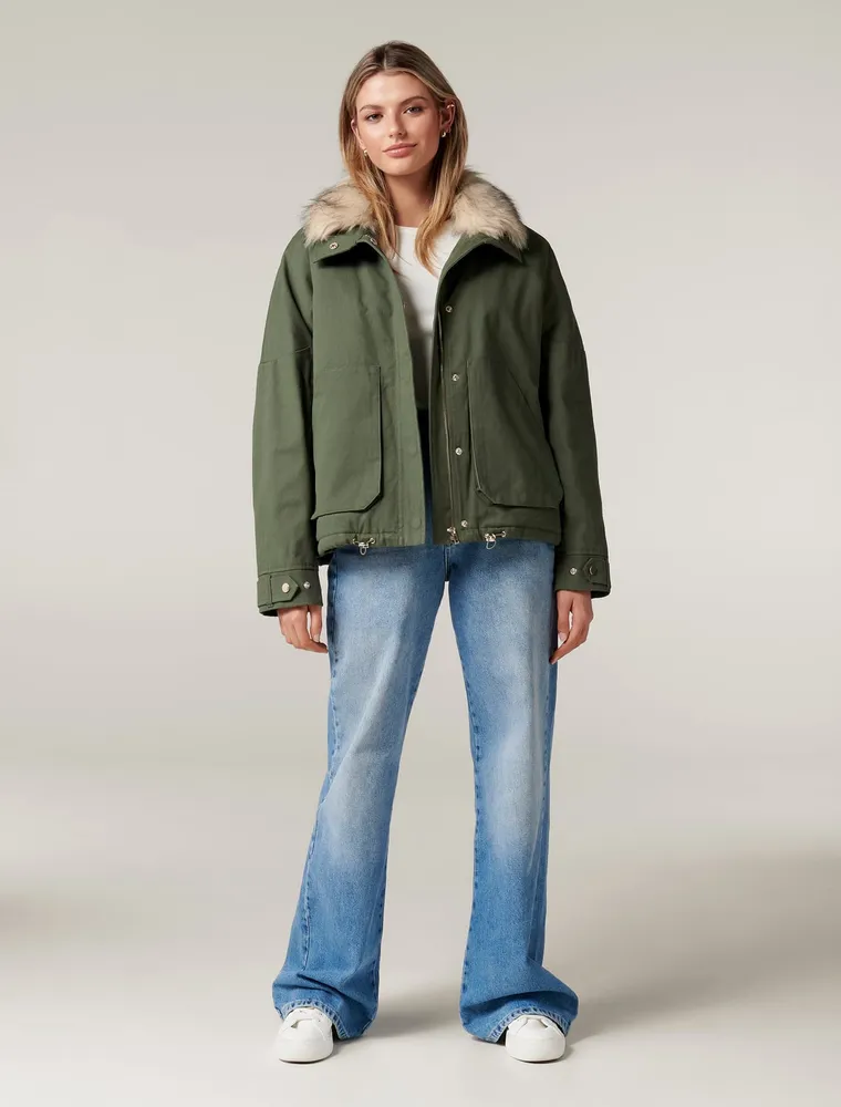 Elle short parka