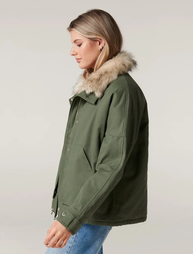 Elle short parka