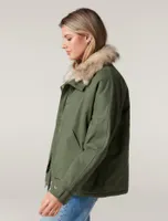 Elle short parka