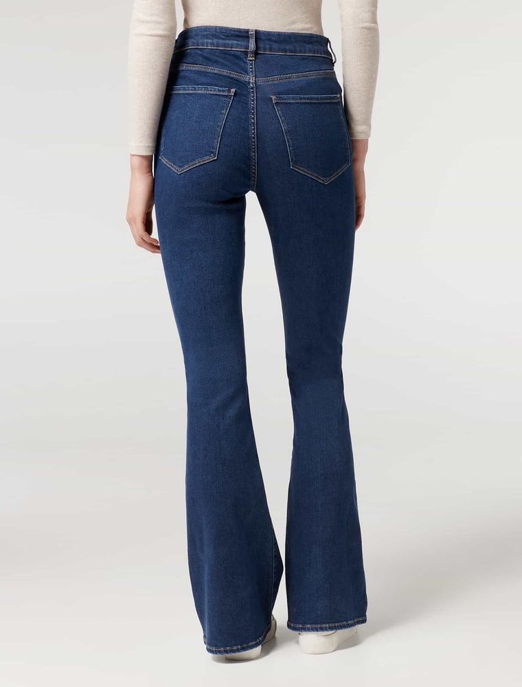 Farrah High-Rise Skinny Flare Jeans