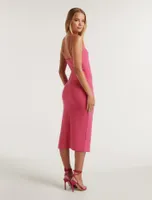 Alisandra Side-Split Midi Dress