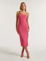 Alisandra Side-Split Midi Dress